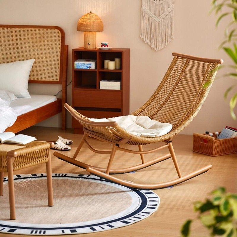 ArclineHome Swinging chair, home balcony, rattan woven leisure lounge chair, simple design