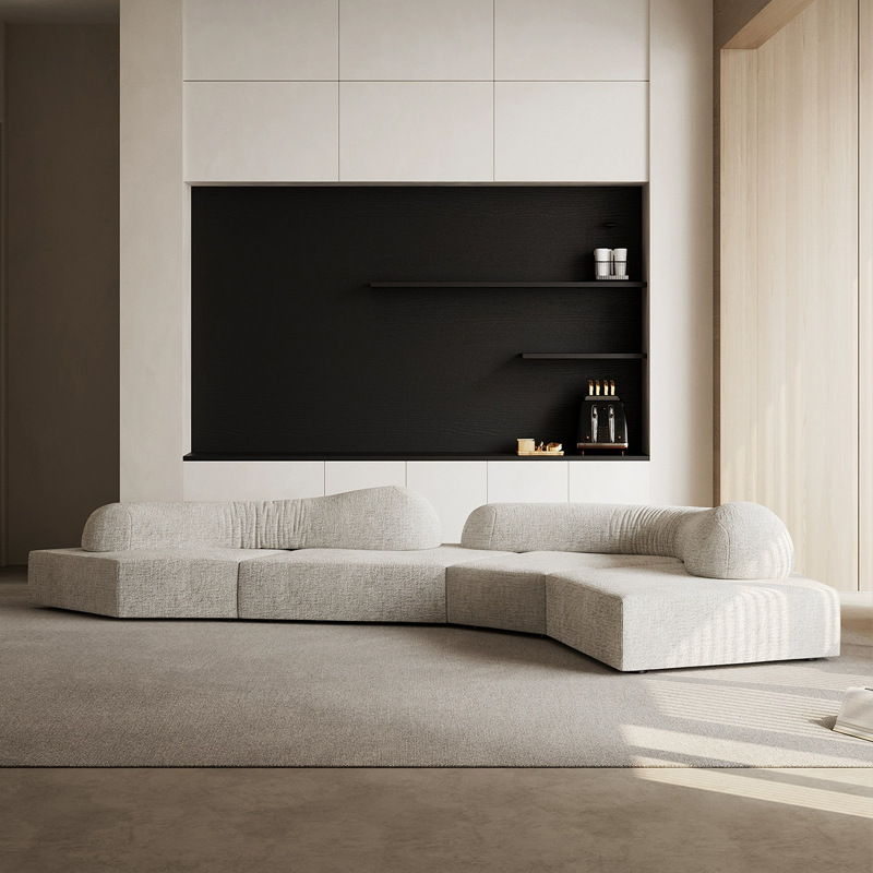 ArclineHome Rock sofa Italian minimalist living room fabric sofa Large unit sofa