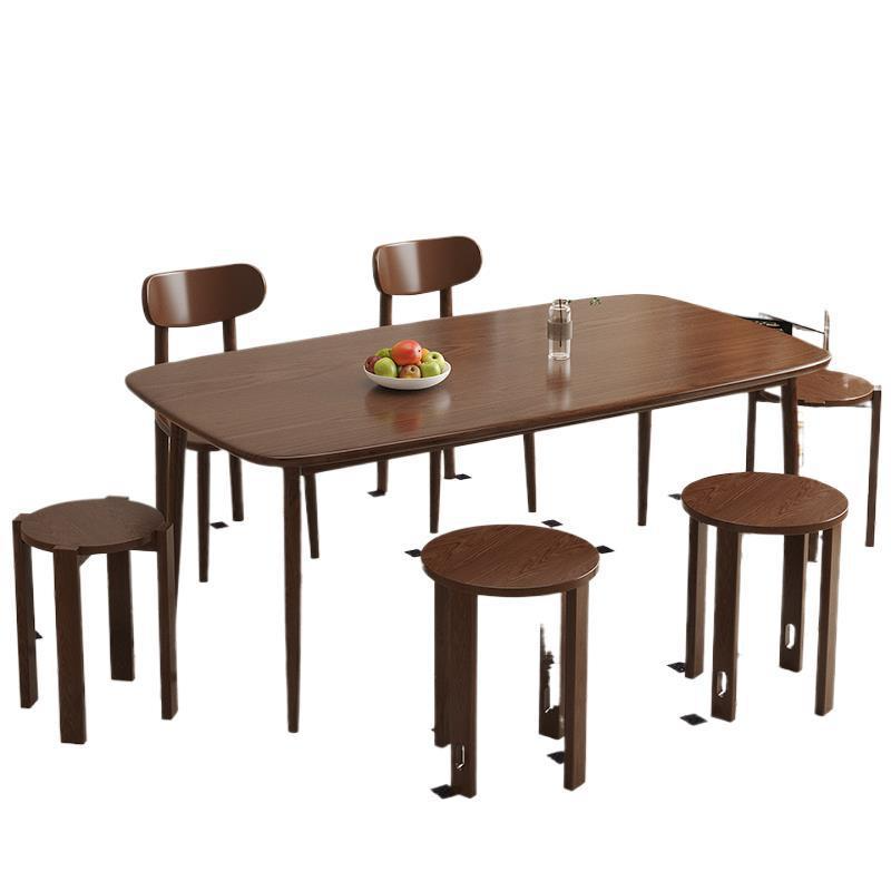 ArclineHome Solid wood chairs can be stacked and combined for a simple living room