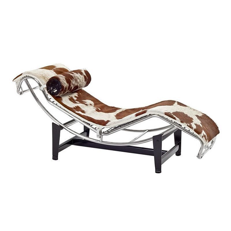 ArclineHome Corbusier Chair Designer Single Sofa Chair Stainless Steel Balcony Leisure Chair